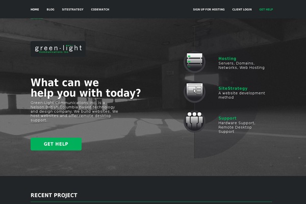 Greenlight theme site design template sample