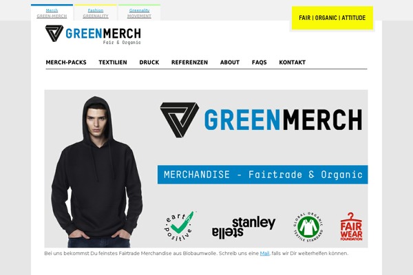 green-merch.de site used Ciola