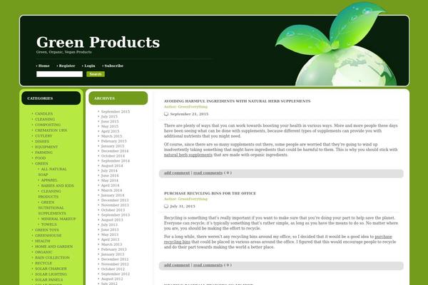 green-productsblog.com site used Theme655