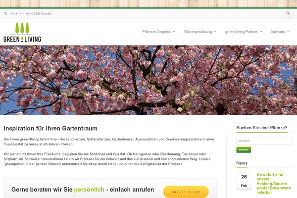 green4living.ch site used Garten