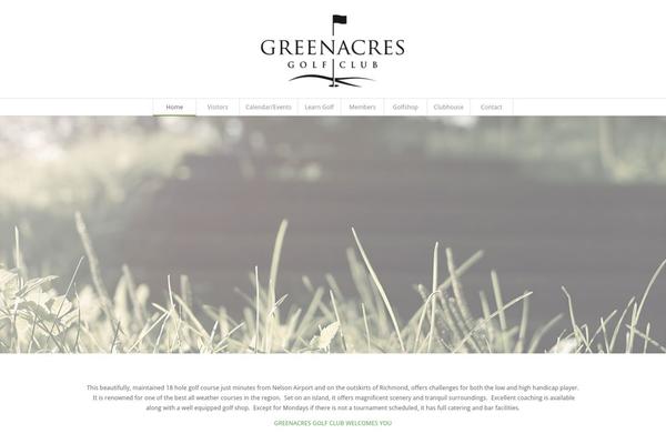 greenacresgolfclub.co.nz site used Greenacres