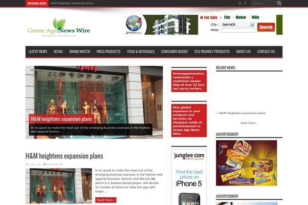 Jarida theme site design template sample