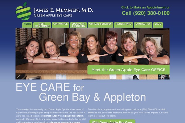 greenappleeyecare.com site used Greenapple