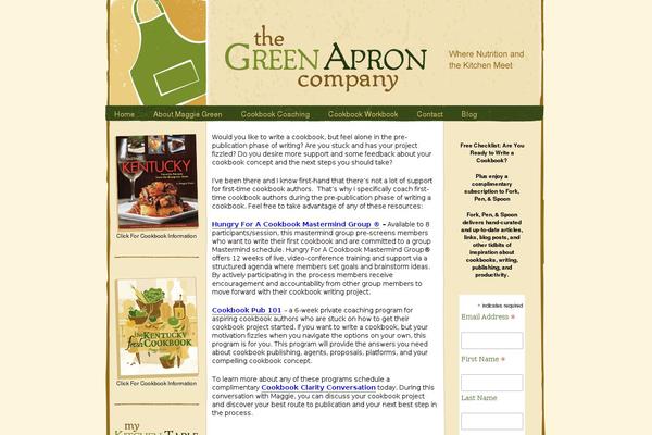 greenapron.com site used Greenapron