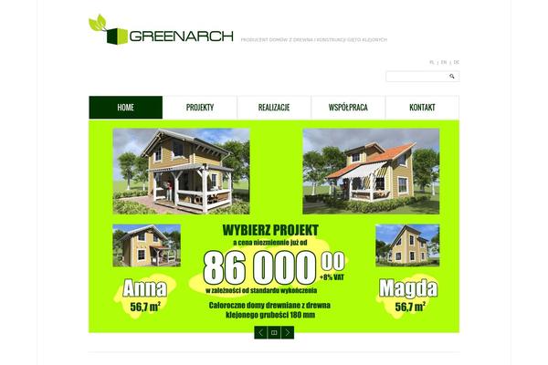 greenarch.pl site used Theme1533