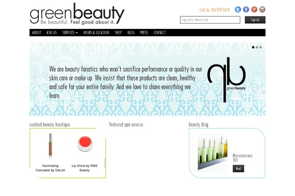 greenbeauty.ca site used Greenbeauty