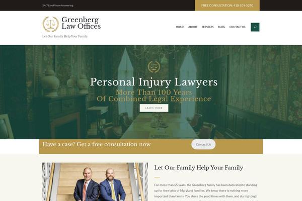 greenberglawyers.com site used Axiom-lawyer