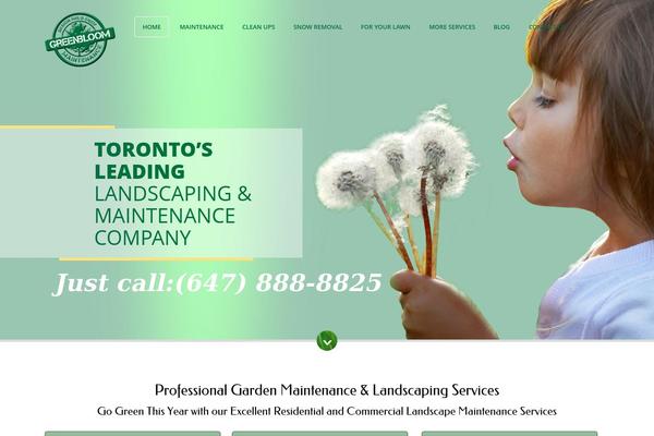 greenbloom.ca site used Greenbloom