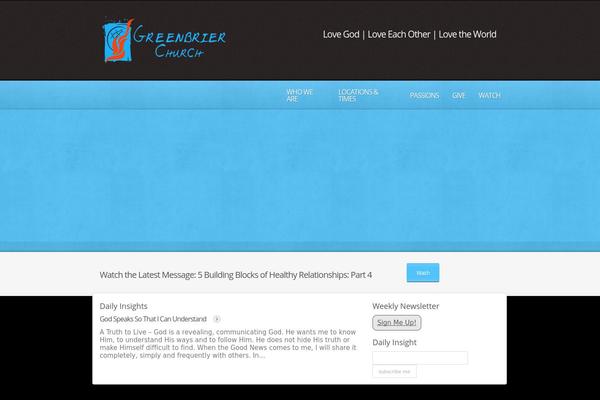 Churchope theme site design template sample