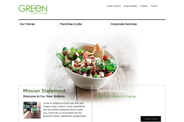greencafe.ca site used Cookinglovers