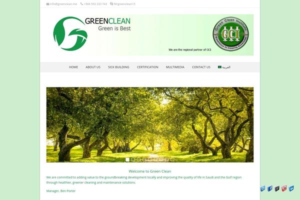 greenclean.me site used NatureSpace