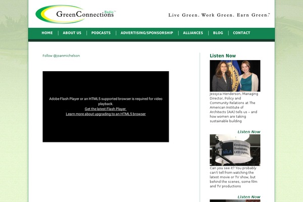 greenconnectionsradio.com site used Gcr