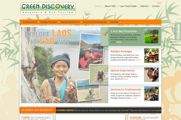 greendiscoverylaos.com site used Greendiscovery