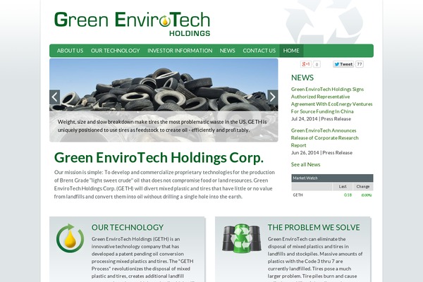 greenenvirotech.com site used Geth