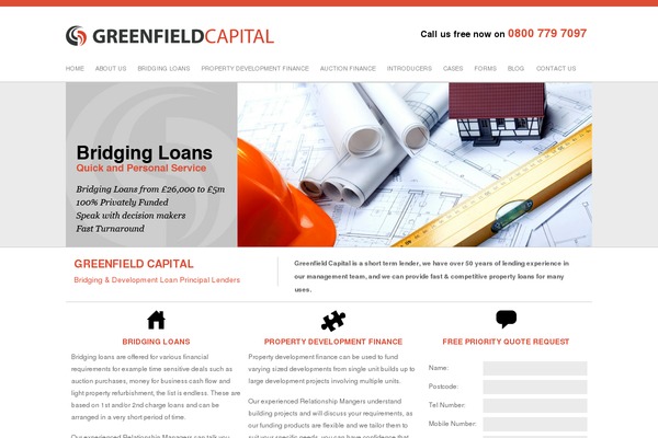 GreenField theme site design template sample