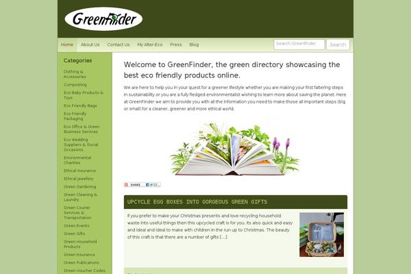 greenfinder.co.uk site used Greenfinder