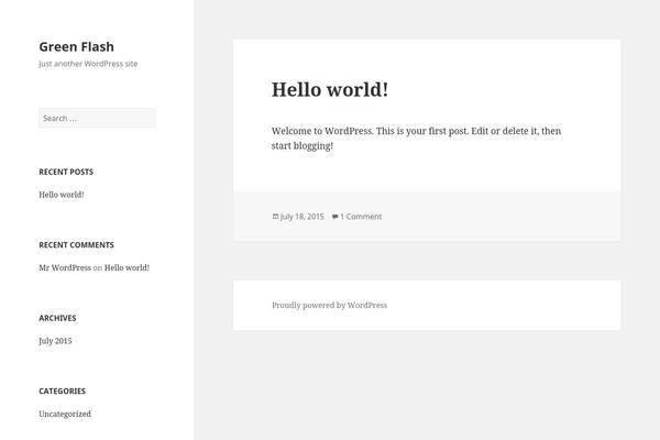 WordPress website example screenshot