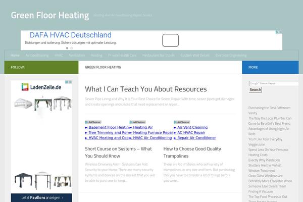Hueman theme site design template sample