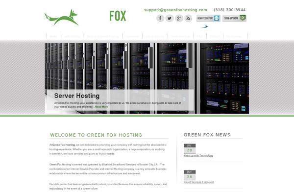 greenfoxhosting.com site used Greenfox