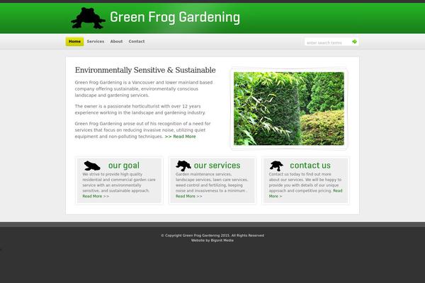 greenfroggardening.ca site used Yukon-green