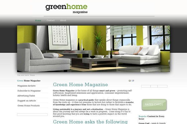 greenhomemagazine.co.za site used Main