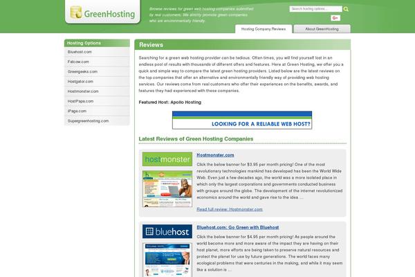 greenhosting.com site used Greenhosting