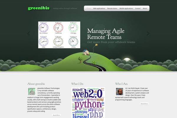 Webly theme site design template sample