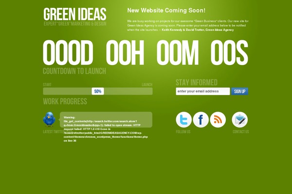 greenideasagency.com site used Chronos_wordpress_theme