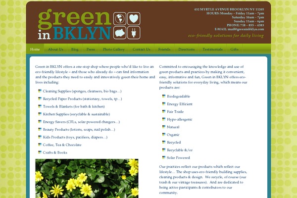 greeninbklyn.com site used Green2