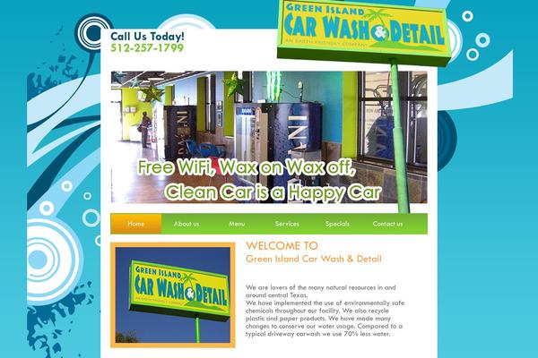 Carwash theme site design template sample