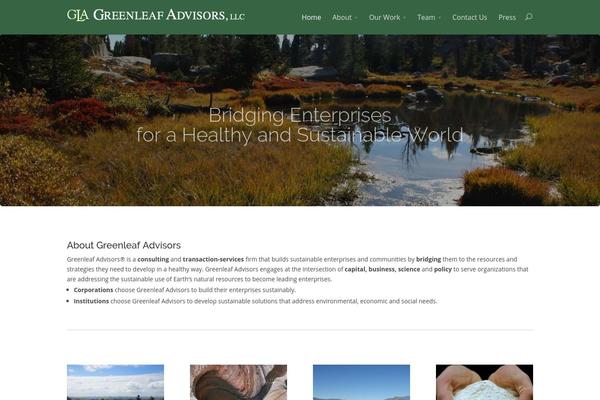 greenleafadvisors.net site used Divi