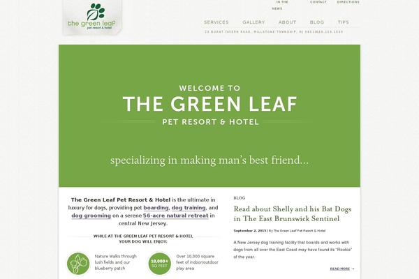Greenleaf theme site design template sample