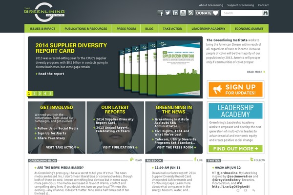 greenlining.org site used Greenlining