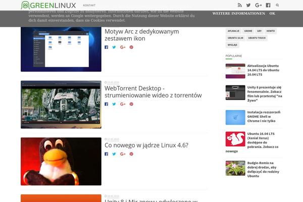 greenlinux.pl site used Longform1