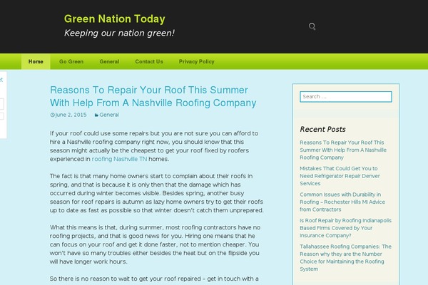 NuvioAxis Green theme site design template sample