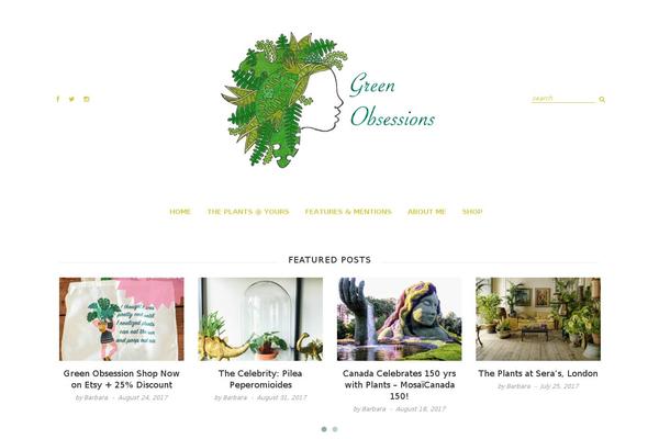 greenobsessions.com site used Loxy-blog