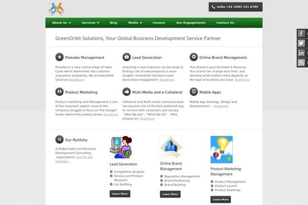 Nexus theme site design template sample