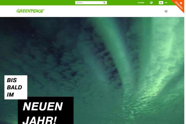 greenpeace.ch site used Planet4-master-theme