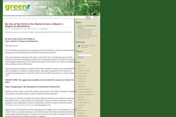 greenr.com site used Craving4green