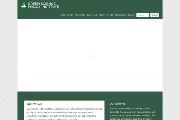 greensciencepolicy.org site used Msocial
