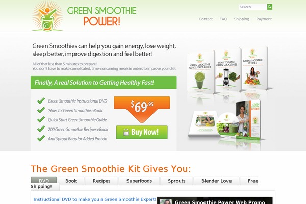 greensmoothiepower.com site used Oceanic