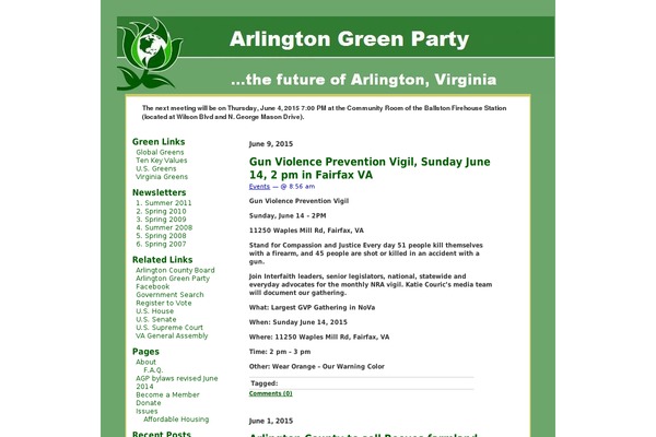 greensofarlington.org site used Zen-min