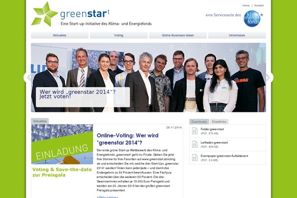 greenstart.at site used Floatwork_theme
