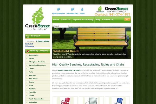 greenstreetsitefurniture.com site used Blog