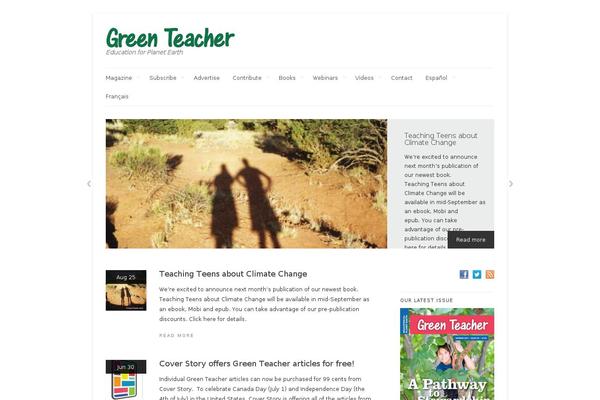 greenteacher.com site used Linen pro Child