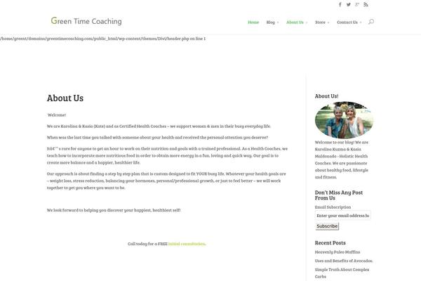 Divi theme site design template sample