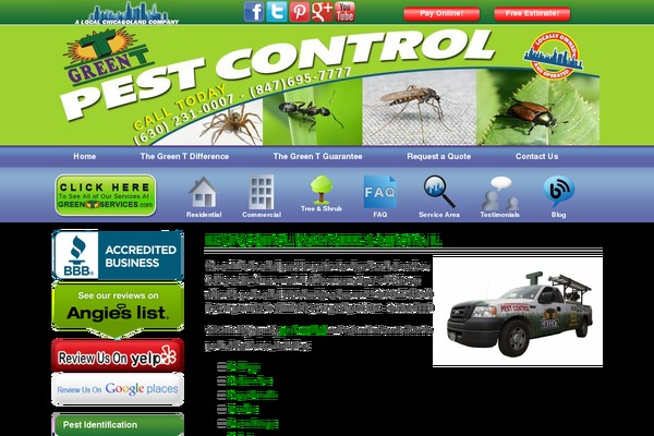 greentpestcontrol.com site used Greentee