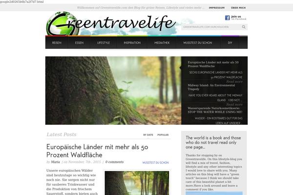 greentravelife.com site used Lifestyle-parent