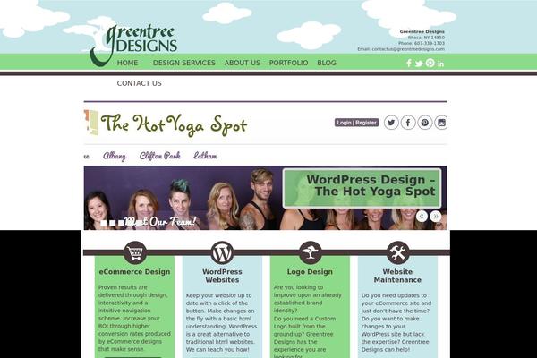 Think theme site design template sample