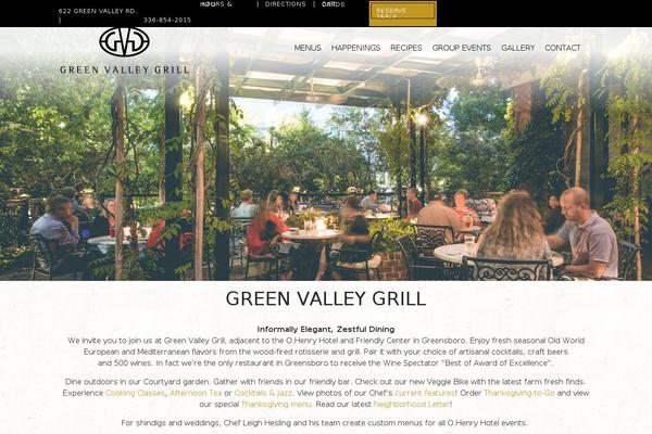 greenvalleygrill.com site used Printworks